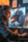 taisiia137_a_game_developer_creating_fanarasy_monster_on_comput_d32e8e68-e4b2-4bd3-8523-f0